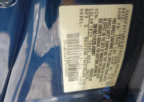 2009 Nissan Versa 1.8S from USA, damaged, VIN 3N1BC11E29L450087